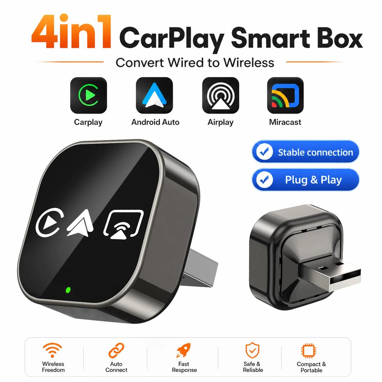 Smartwatch Universal - CarRocket - Caja Inteligente Inalámbrica para