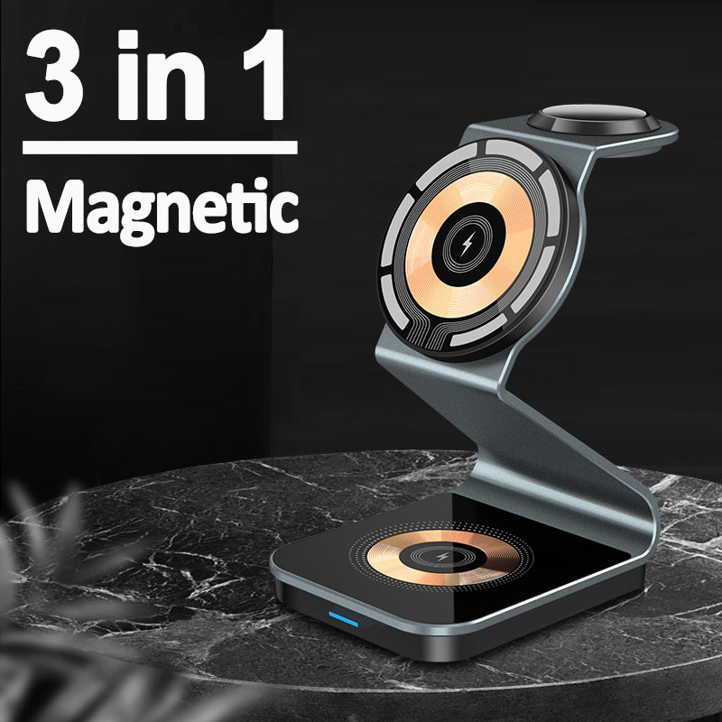 Smartwatch Ac - Soporte de cargador inalámbrico magnético transparente