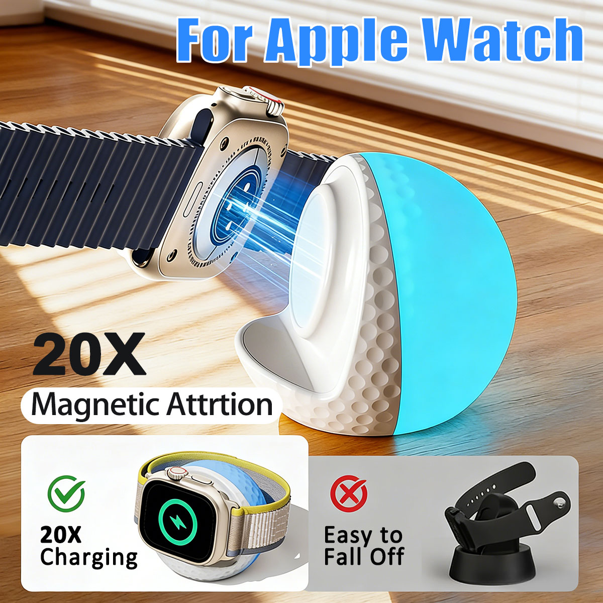 Watch Charging Dock - Base de Carga Inalámbrica Portátil con