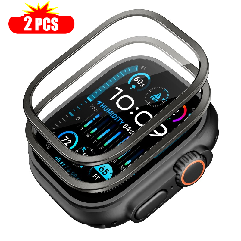 Smartwatch Watch Accessories - 2 uds vidrio templado para Apple
