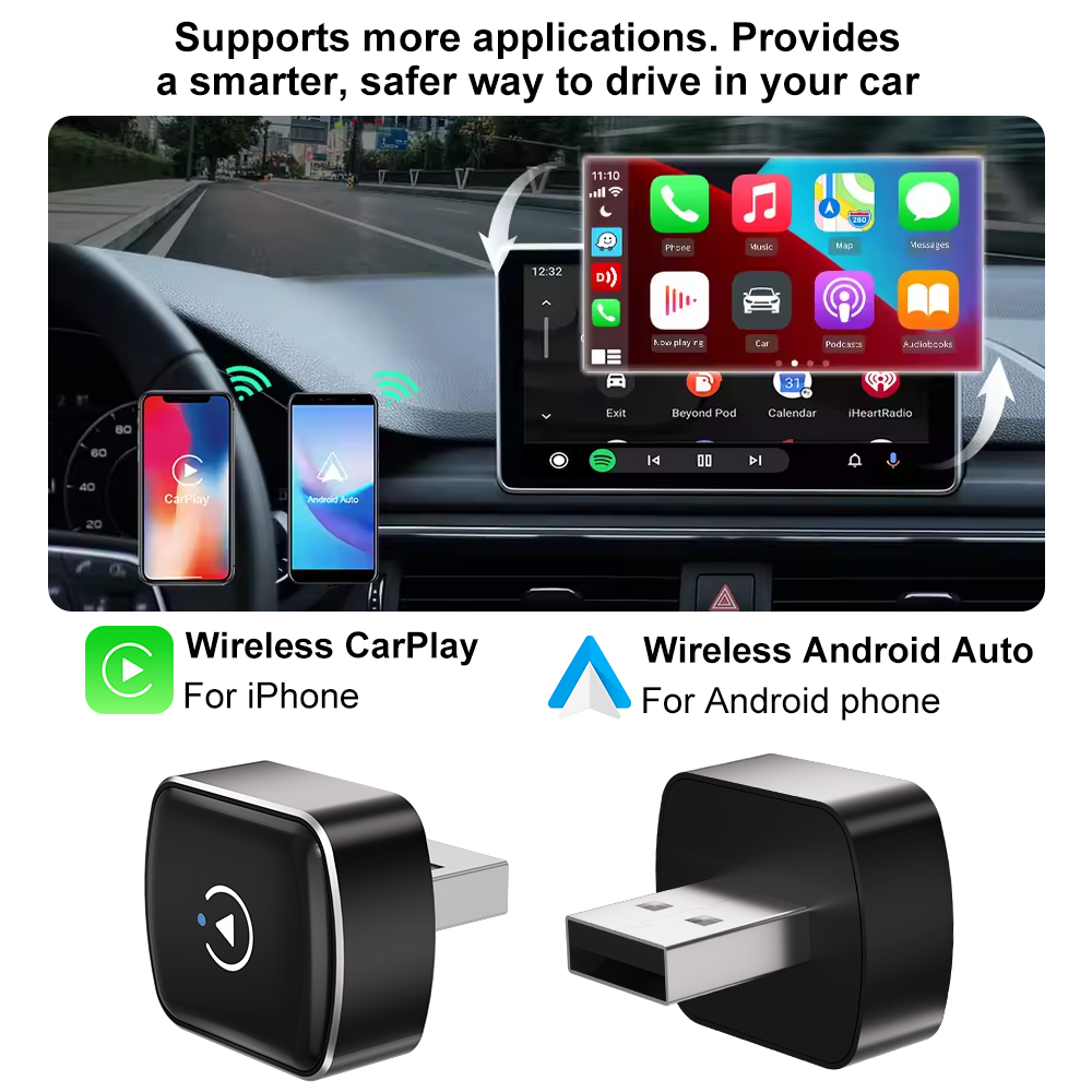 Adaptador Inalámbrico CarPlay  - Smartwatch Universal reseña y precio