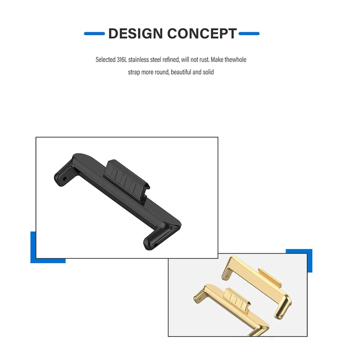 Adaptador de 20mm 22mm (1 par) - Watch Band Connector reseña y precio