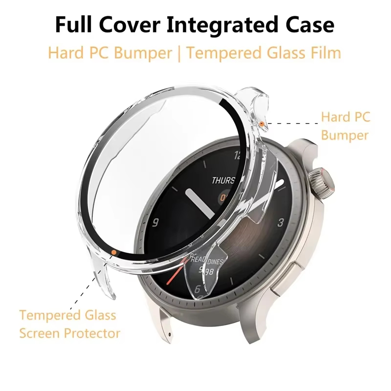 Funda de vidrio templado para  - Amazfit Smartwatch Accessories reseña y precio