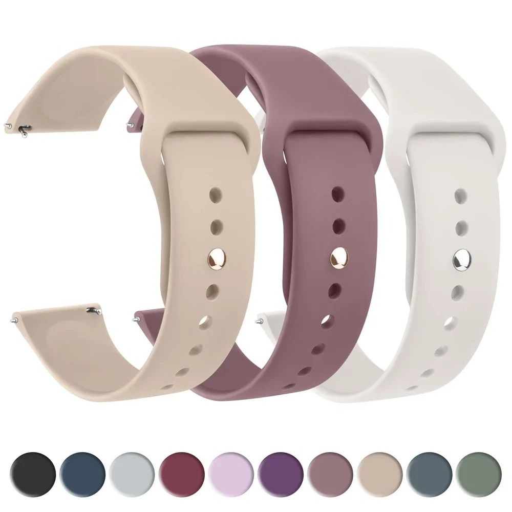 Correa de silicona de 18mm par - Titan Smartwatch Accessories reseña y precio